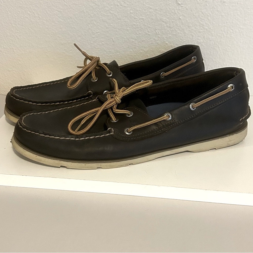 Sperry Top-Sider Men’s genuine leather 2-eye boat shoe brown size M 13